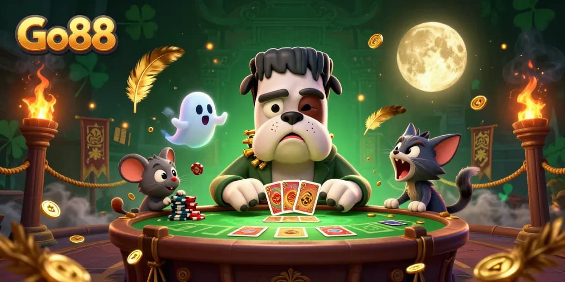 Engage in thrilling gameplay at Go88 with vibrant characters and exhilarating casino action.