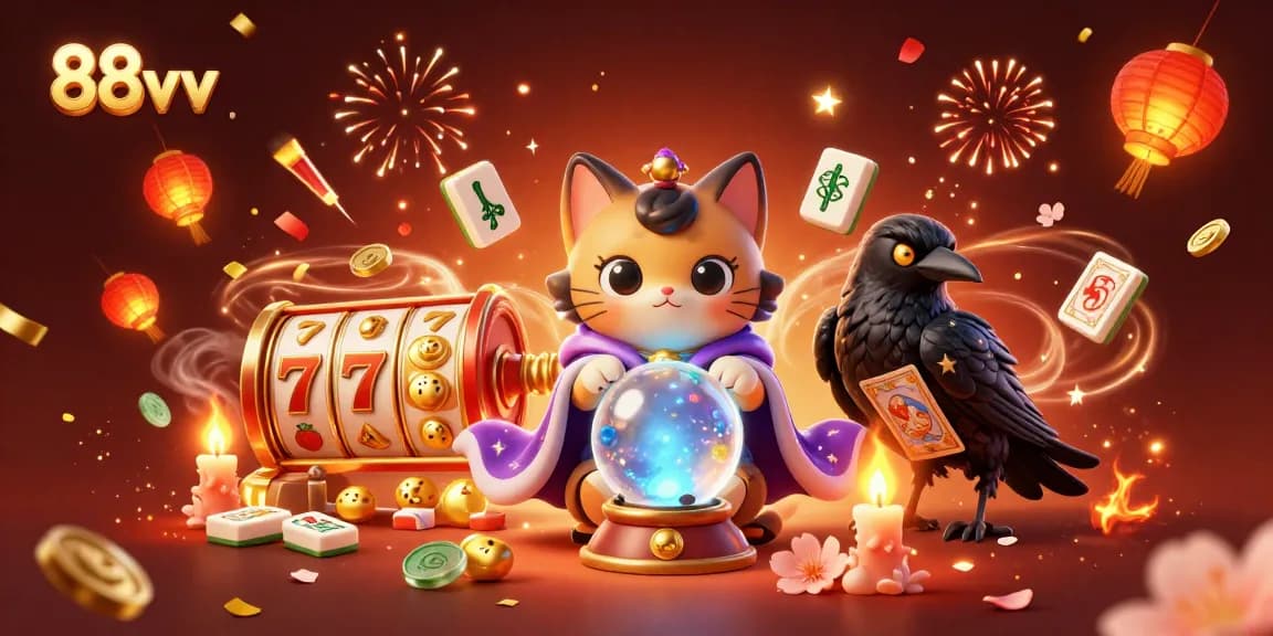 Experience thrilling outcomes with 88vv as fortune teller cat and raven deal mystical slots.