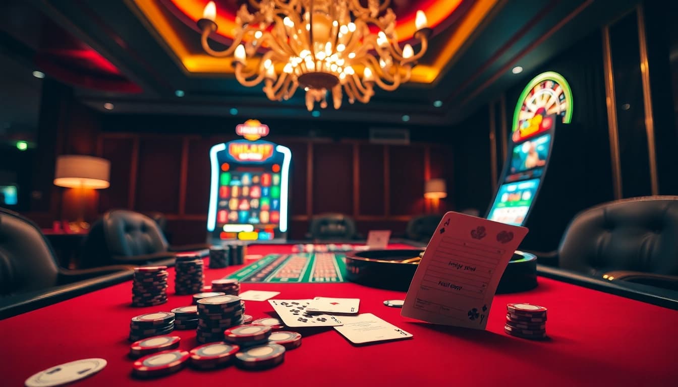 Winning at HB88.jp.net casino table with vibrant chips and cards.
