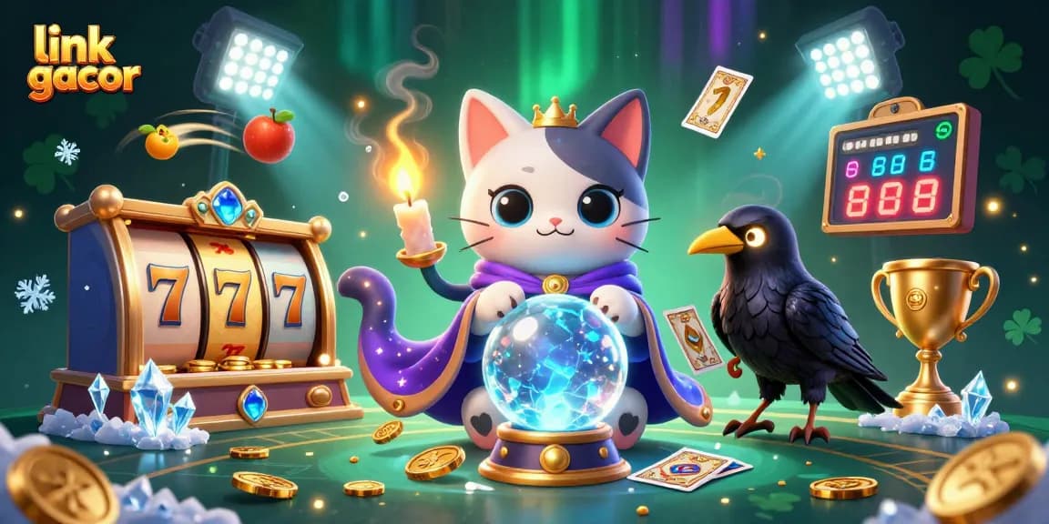 Win big with link gacor as a fortune teller cat and tarot raven guide your bet!