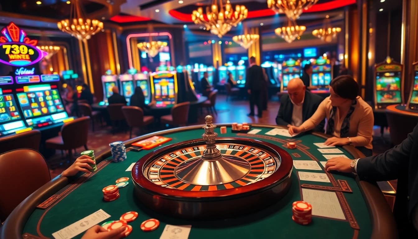 Experience the thrill of winning big at 789 win casino with exciting gaming tables and vibrant slot machines.
