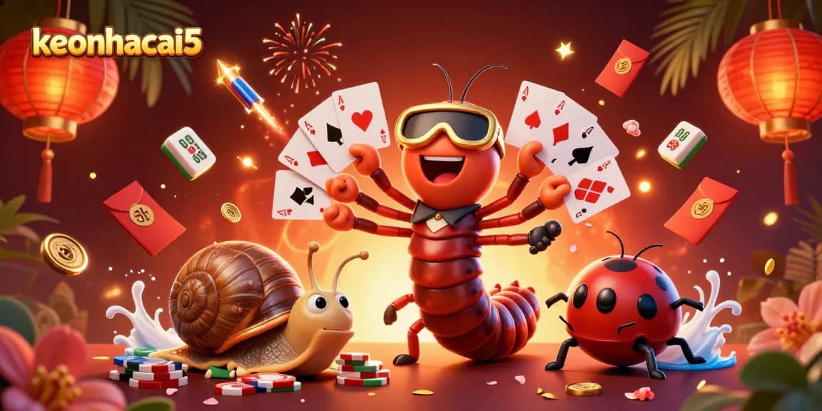 Experience thrilling gameplay with keonhacai5 as a lively dealer entertains bets.