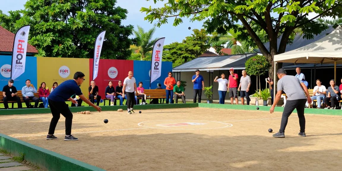 Engaging petanque match at fopikotabontang.org court, showcasing community spirit.