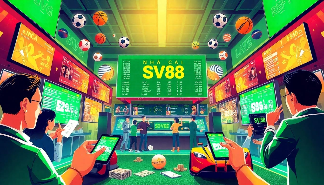 Explore the dynamic interface of Nhà Cái SV88, where sports betting comes to life with exciting features.