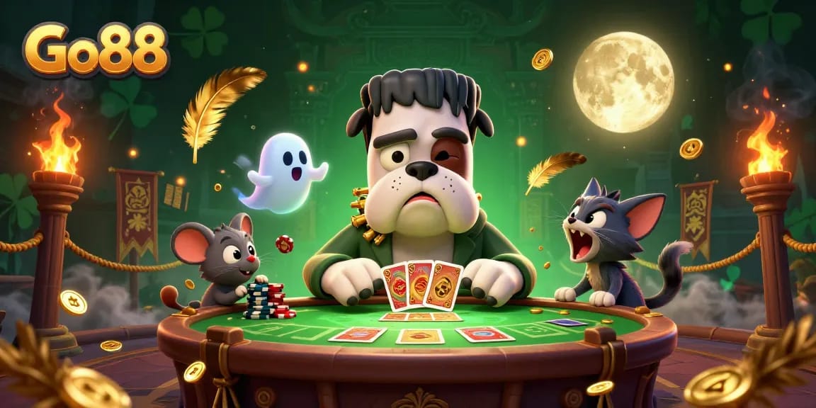 Engage in thrilling gameplay at Go88 with vibrant characters and exhilarating casino action.