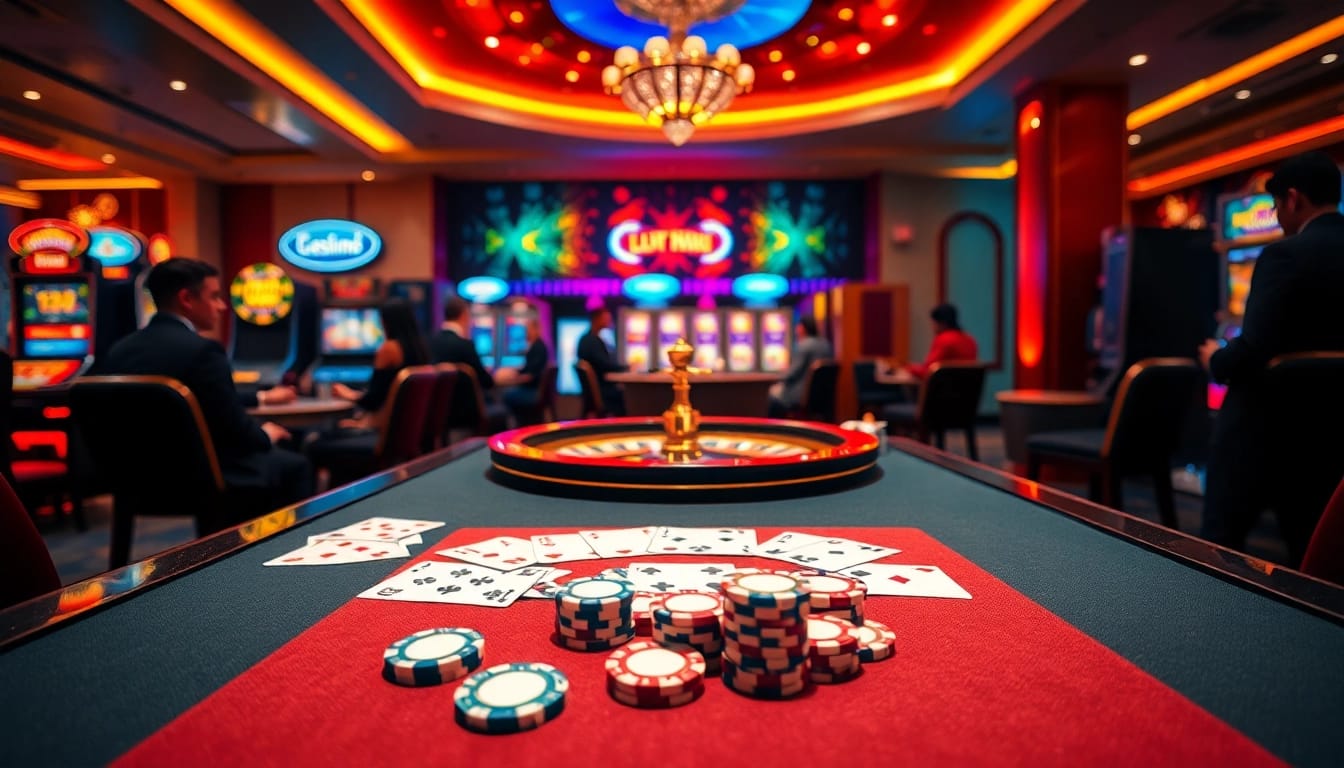 Experience the thrill of gambling at Trang chủ thabet with vibrant casino scenes and engaging gameplay.