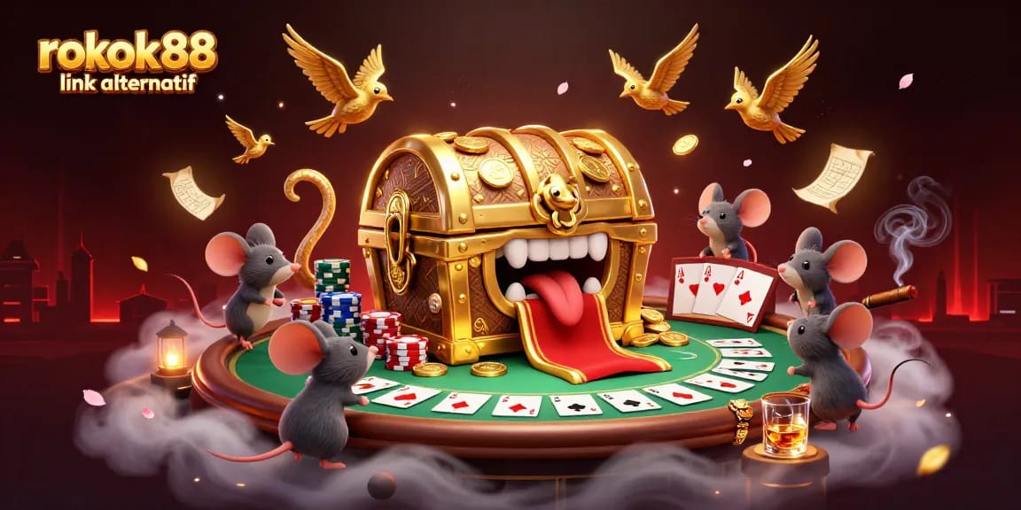 Engage with rokok88 link alternatif in this vibrant 3D rendering showcasing adventure and excitement in gambling.