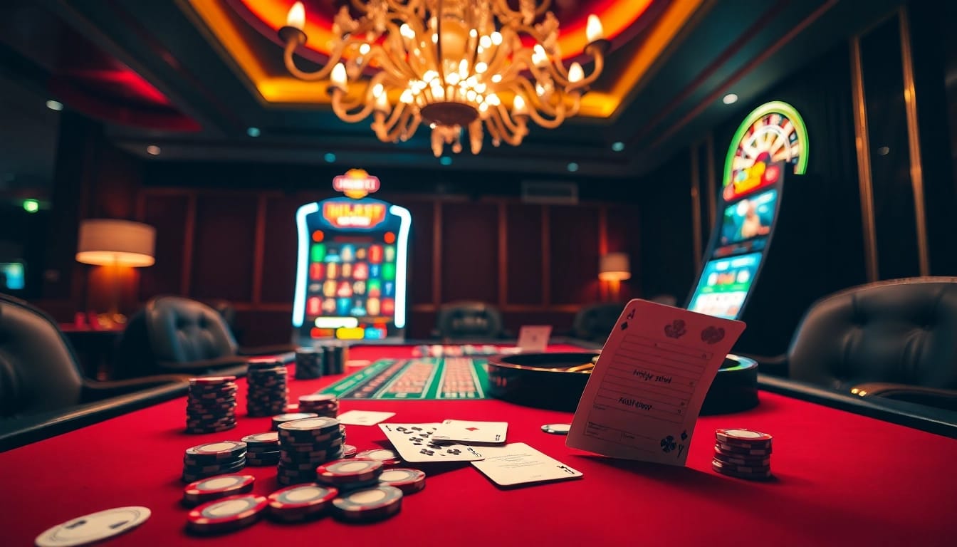 Winning at HB88.jp.net casino table with vibrant chips and cards.