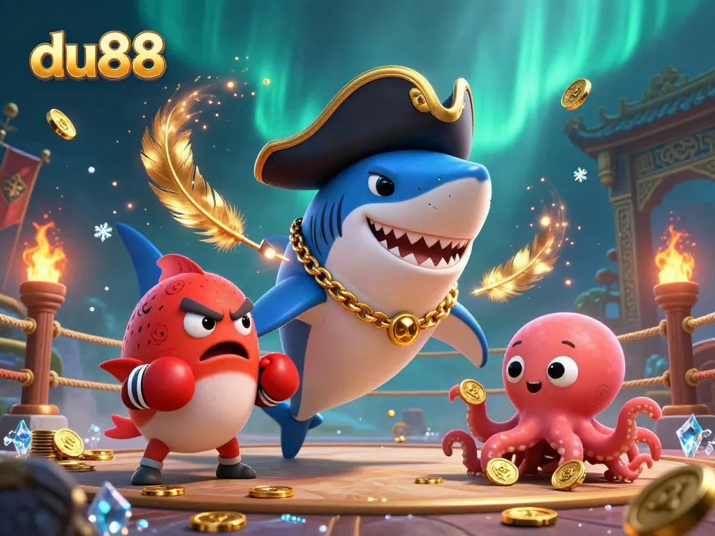 Experience du88's thrilling casino adventure with whimsical characters and vibrant gaming elements.