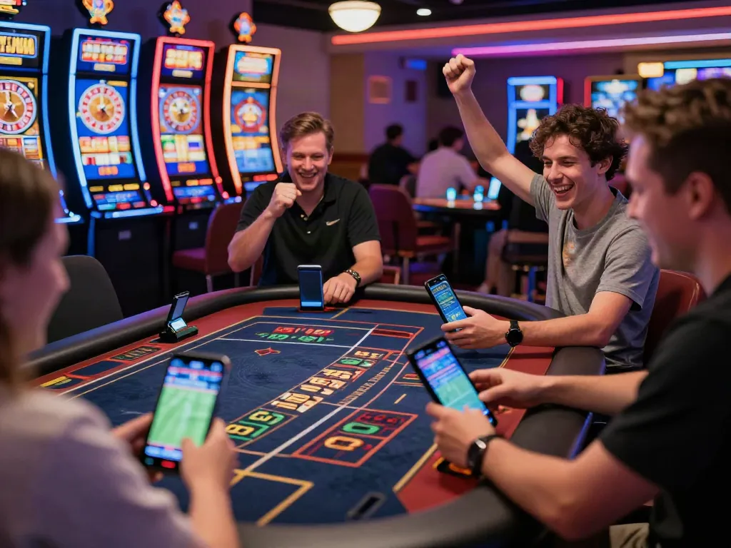 Thrilling TX88 live casino scene with players enjoying games and sports betting.