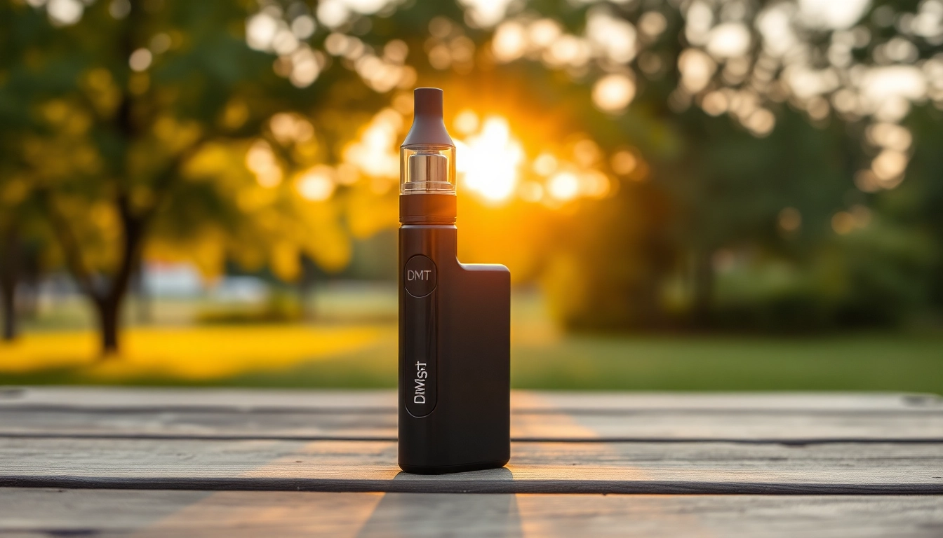 Buy DMT vape pen in a tranquil outdoor setting, perfect for relaxation and mindfulness.
