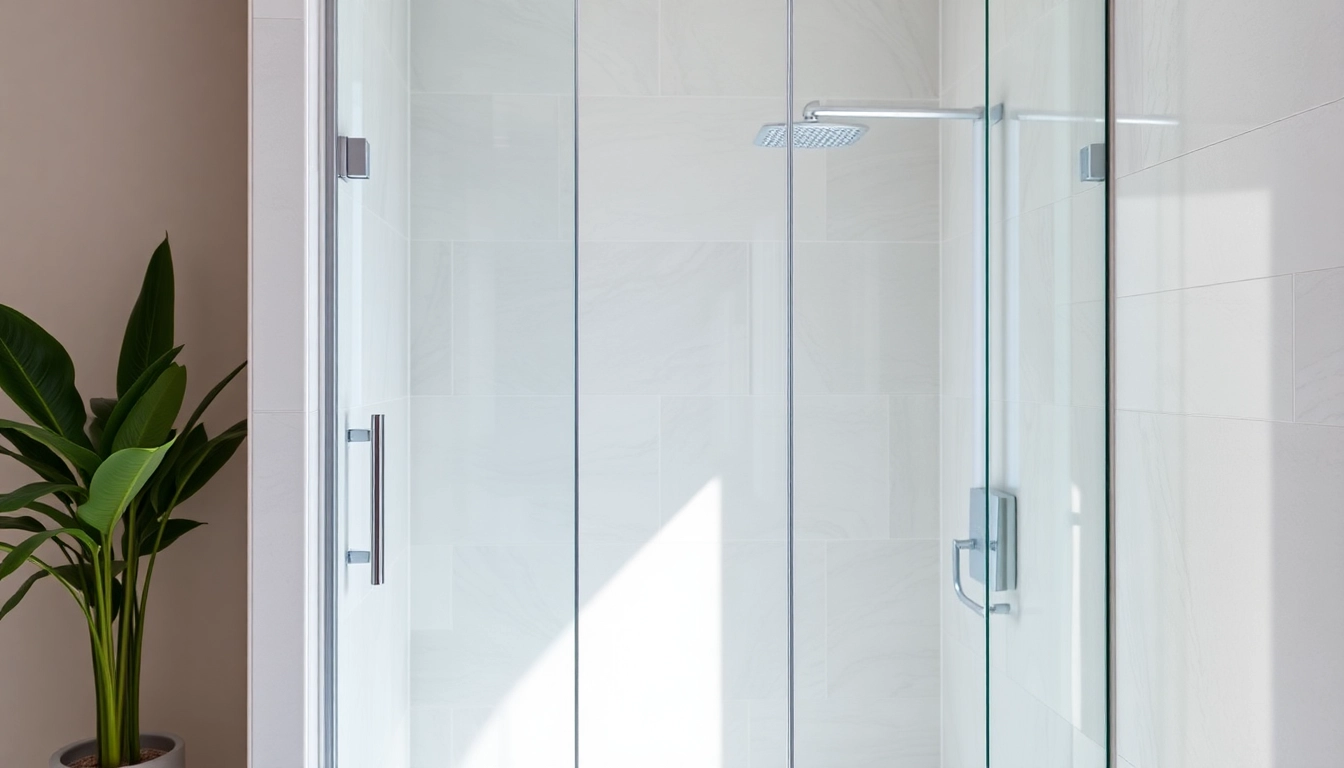Optimized wet room shower design showcasing sleek glass screen and modern tile work.