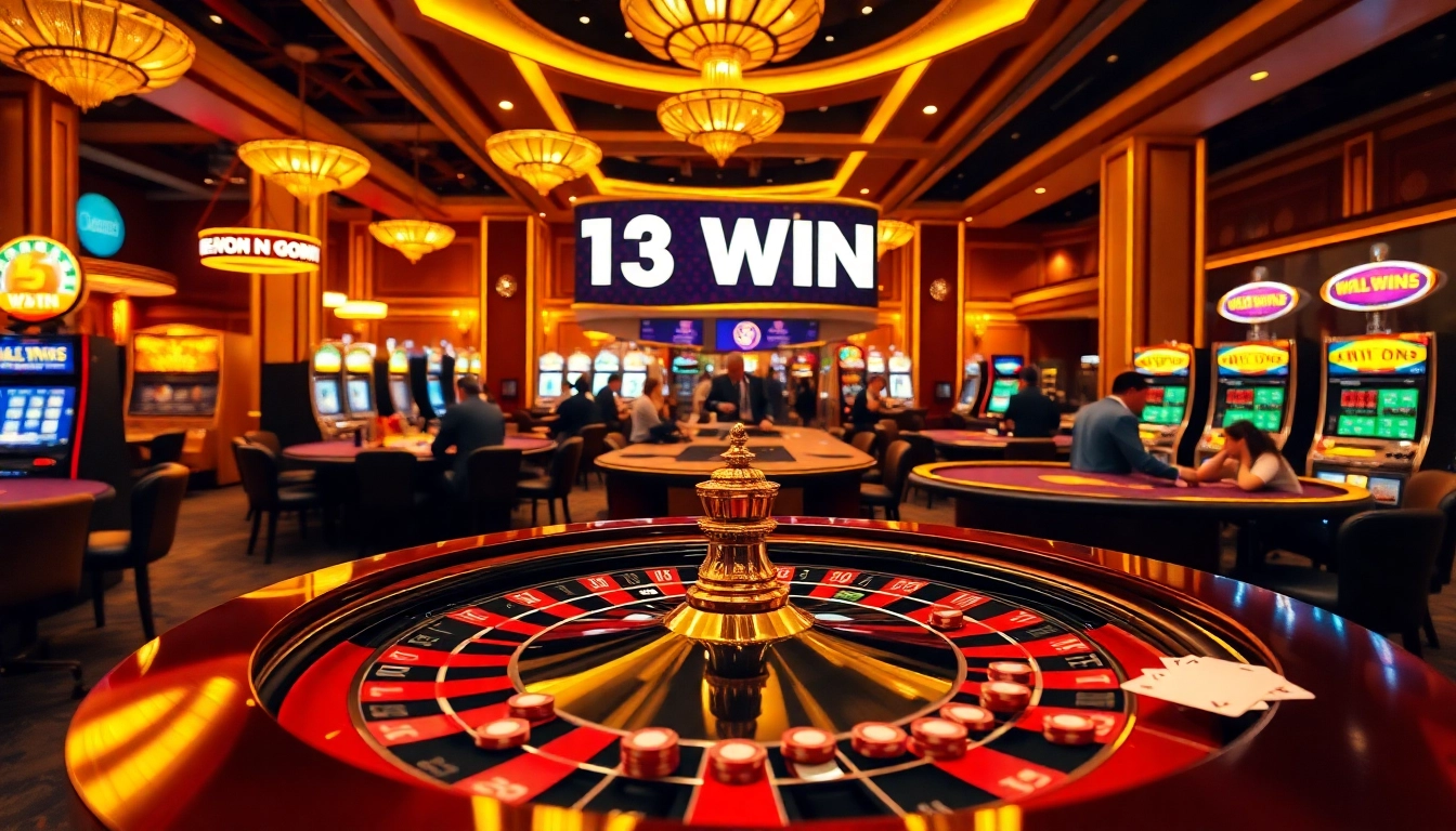 Experience the thrill of winning at the 13 Win casino with dynamic gaming elements.