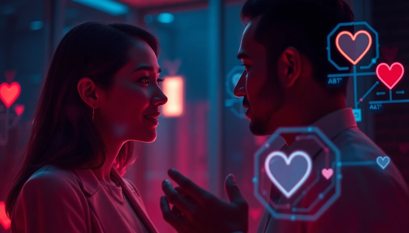 Engaging interaction with sex AI in a warm digital environment.