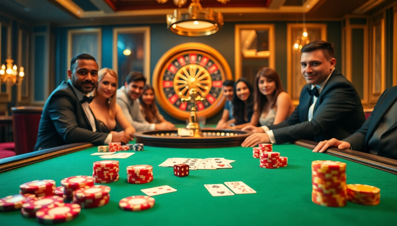 Players enjoying a winning hand at 888NOW's luxurious casino table.