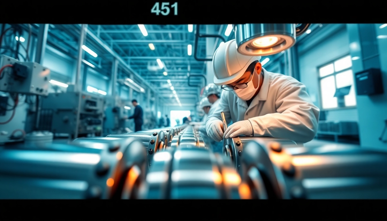 Nickel chrome plating Malaysia facility showcasing advanced machinery and skilled technicians at work.
