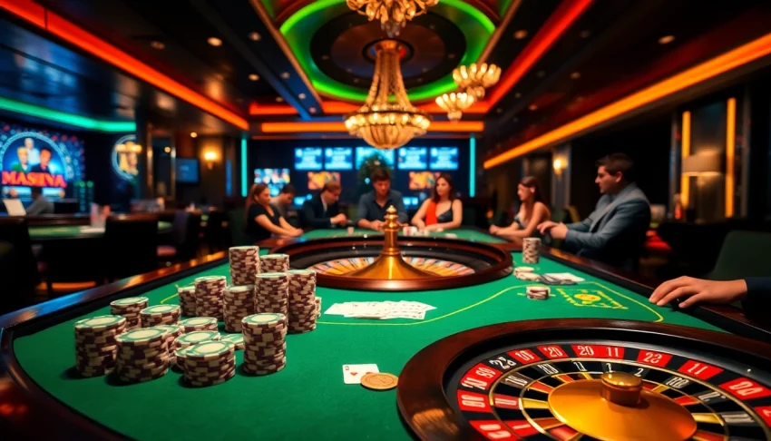 Experience the thrill of winning at Trang chủ OK365 with vibrant casino gameplay.