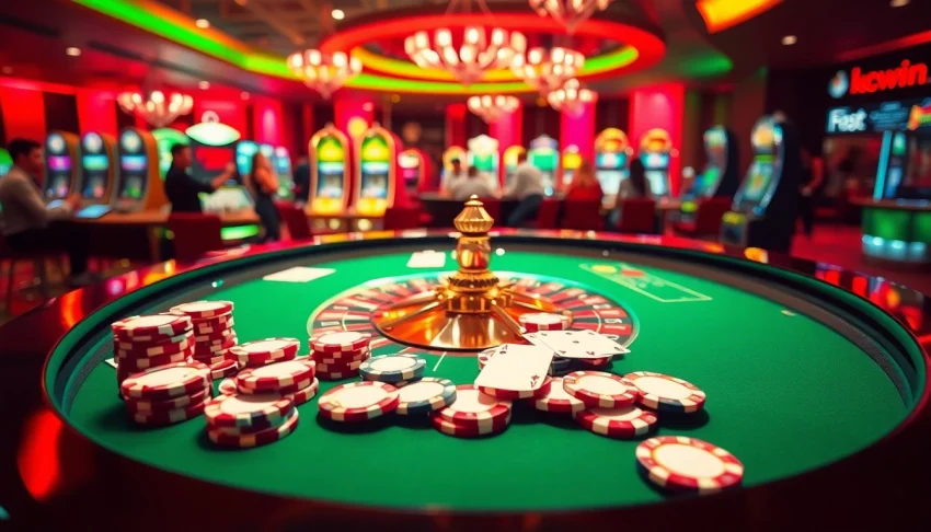 Experience thrilling bets with kwin at a luxurious casino filled with vibrant games.