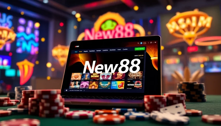 New88 online gambling platform showcasing user-friendly interface and exciting casino games.
