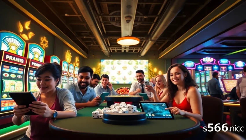 Exciting online casino gameplay experience at s666.nyc with diverse players enjoying interactive games.